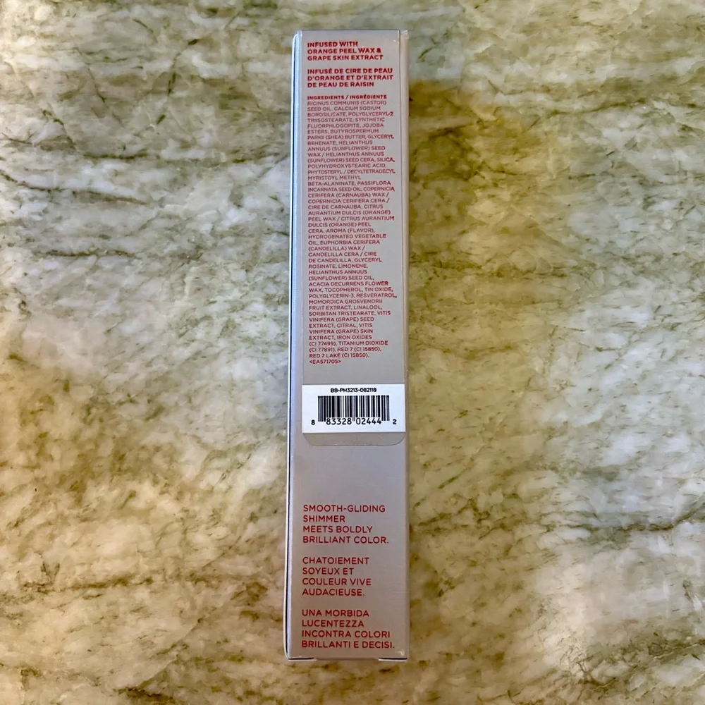 NEW UNUSED Bite Beauty Crystal Crème Shimmer Lip Crayon in Grape Glaze